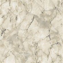 Beige Faux Marble Wallpaper