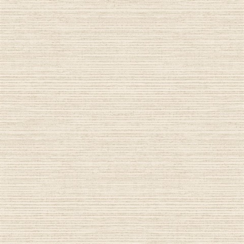 Beige Faux Textured Grasscloth Wallpaper