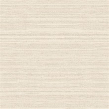 Beige Faux Textured Grasscloth Wallpaper