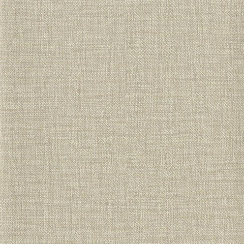 Beige Faux Wire Cloth Textured Wallpaper