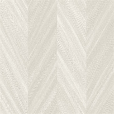 Beige Faux Wood Grain Chevron Stripes Wallpaper
