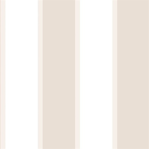 Beige Formal Stripe Wallpaper