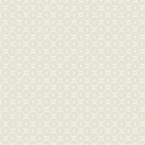 Beige Fretwork Wallpaper