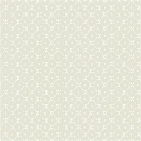 Beige Fretwork Wallpaper