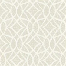 Beige Geometric Boxwood Shrub Wallpaper