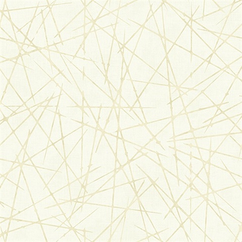 Beige Geometric Crosshatch Wallpaper