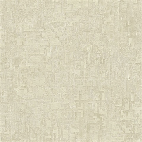 Beige Geometric Modern Maze Wallpaper