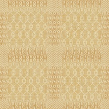 Beige & Gold Commercial Geometric Patchwork Wallpaper