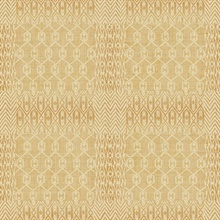 Beige & Gold Commercial Geometric Patchwork Wallpaper