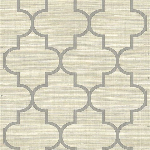 Beige & Gold Natural Texture Parquet Geometrical  Wallpaper