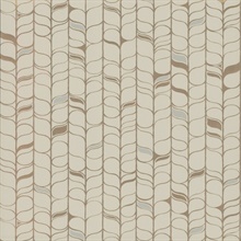 Beige & Gold Perfect Petals Metallic Foil Texture Stripe Wallpaper