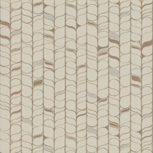 Beige &amp; Gold Perfect Petals Metallic Foil Texture Stripe Wallpaper