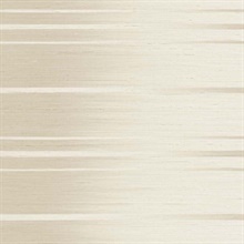Beige Gradient Horizonal Faux Grasscloth Stripe Wallpaper
