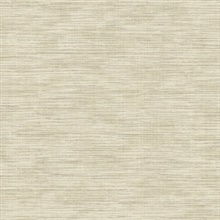 Beige Grass Texture Print with Textile Strings Wallpaper