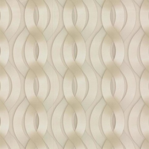 Beige & Greige Nexus Wallpaper