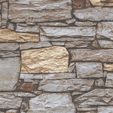 Beige & Grey Stacked Stone