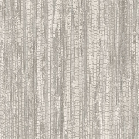 G67966 | Beige & Grey Vertical Faux Grasscloth | Wallpaper Boulevard