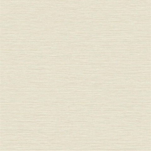 Beige Horizontal Stria Patterned Wallpaper