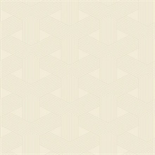 Beige Interlocking Geometric Triangles Wallpaper