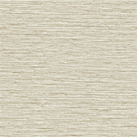 Beige Isla Jute Faux Grasscloth Wallpaper