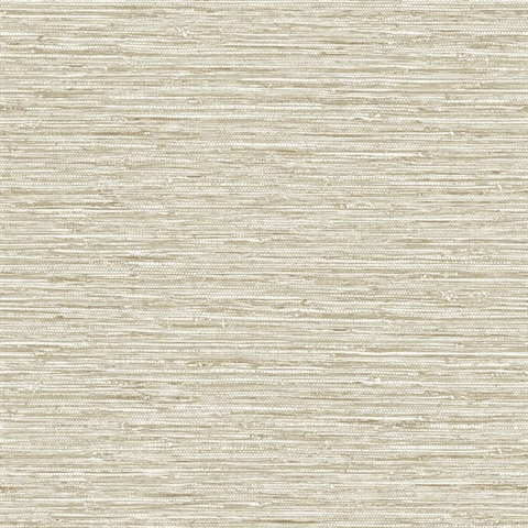 Beige Isla Jute Faux Grasscloth Wallpaper