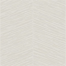 Beige Large Textured Painstroke Chevron Stripe Wallpaper