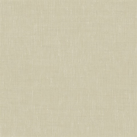 Beige Linen Faux Finish Wallpaper