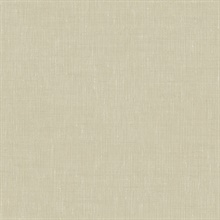 Beige Linen Faux Finish Wallpaper