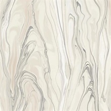 Beige Liquid Marble Wallpaper