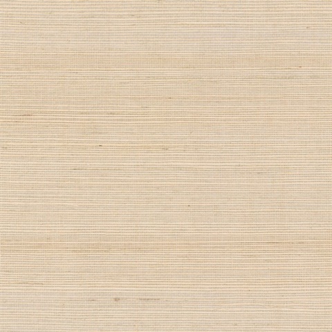 Maguey Natural Sisal Grasscloth Beige Wallpaper