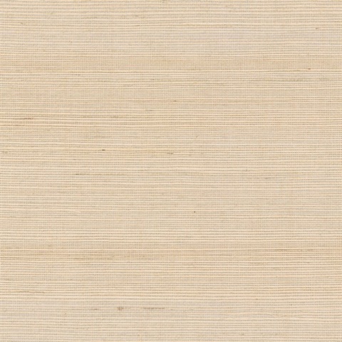 Maguey Natural Sisal Grasscloth Beige Wallpaper