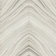 Beige Onyx Strata Marble Stone Stripe Wallpaper