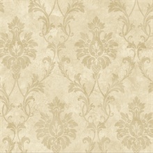 Beige Pineapple Damask