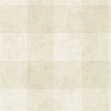 Beige Plaid Wallpaper