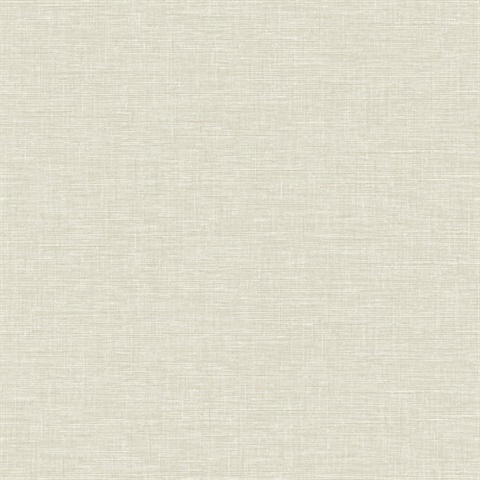 Beige Puff Textured Faux Linen Wallpaper