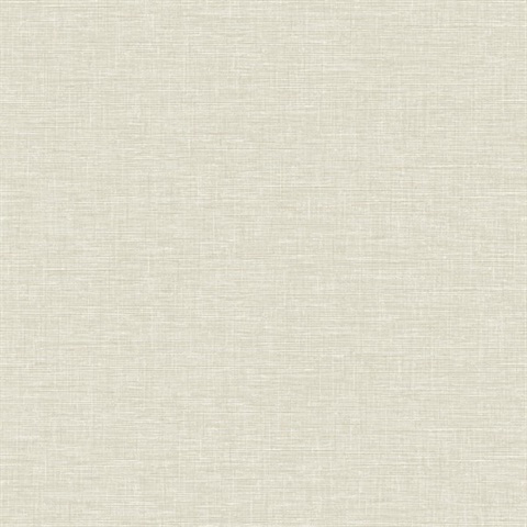 Beige Puff Textured Faux Linen Wallpaper