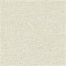 Beige Puff Textured Faux Linen Wallpaper