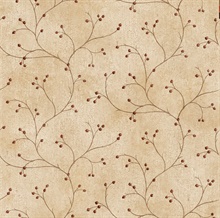 Beige Rosehip Trail Wallpaper