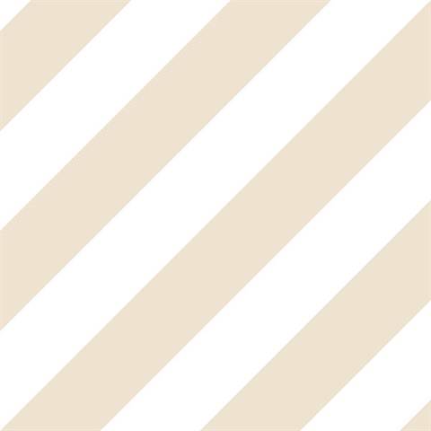 Beige, Sand and Suede Diagonal Stripe Prepasted Wallpaper
