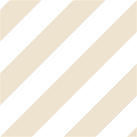 Beige, Sand and Suede Diagonal Stripe Prepasted Wallpaper
