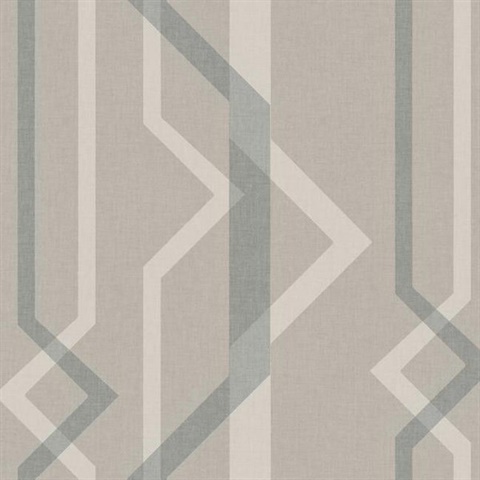 Beige Shape Shifter Geometric Wallpaper