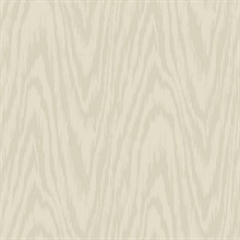 Beige Shimmering Faux Woodgrain Wallpaper