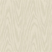 Beige Shimmering Faux Woodgrain Wallpaper