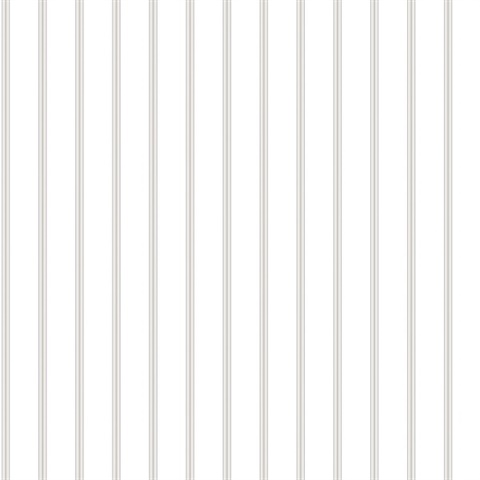 Silver Grey Napkin Stripe Wallpaper