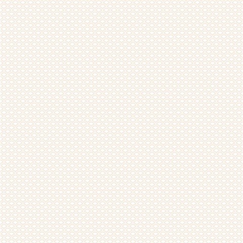 Beige Small Shell Top Scallop Wallpaper