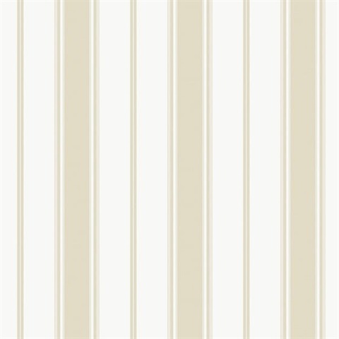 Beige Smart 3 Stripes Heritage Stripe Wallpaper