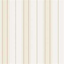 Beige Smart 3 Stripes Slim Stripe Wallpaper