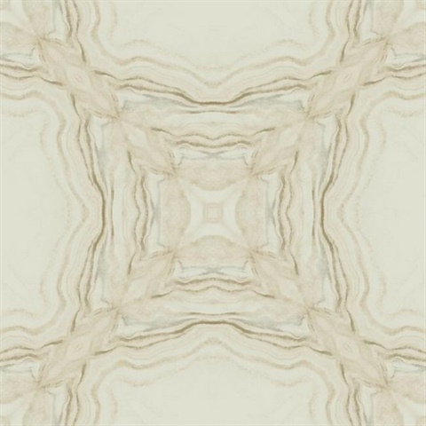 Beige Stone Kaleidoscope Wallpaper