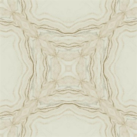 Beige Stone Kaleidoscope Wallpaper