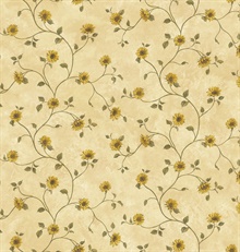 Beige Sunflower Trail Wallpaper